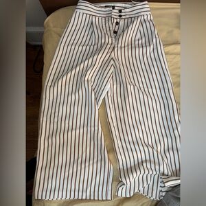 Topshop stripped wide trousers size 2